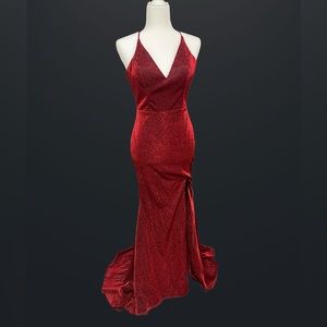 Red Shimmer Gown
